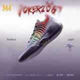 361 Degrees Joker 2 GT Men Basketball Shoes New Trendy Leather Breathable Shock-Absorbing Wear-resistant Male Sneakers 672611111
