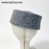 Women's Bow Cloche Hat with Roll-Up Brim