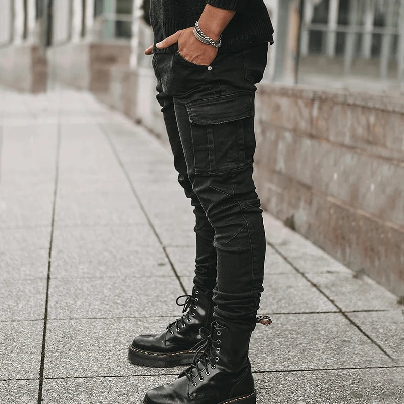 Men’s Straight-Leg Stretch Cargo Jeans