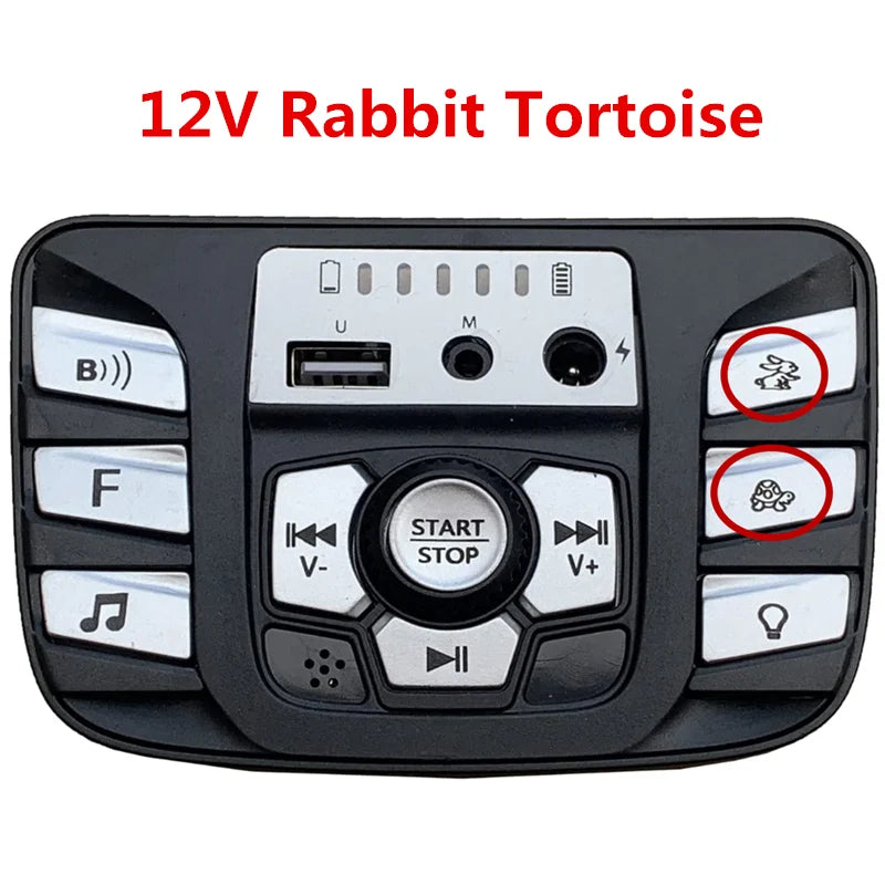 Kids Ride-On Car Bluetooth Control Panel 12V 24V