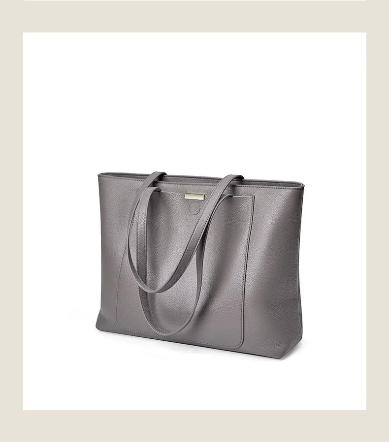 100% Genuine Leather Women's Bag Large Capacity Simple Fashion Cowhide Women Shoulder Bag Female Storage Handbag 2328