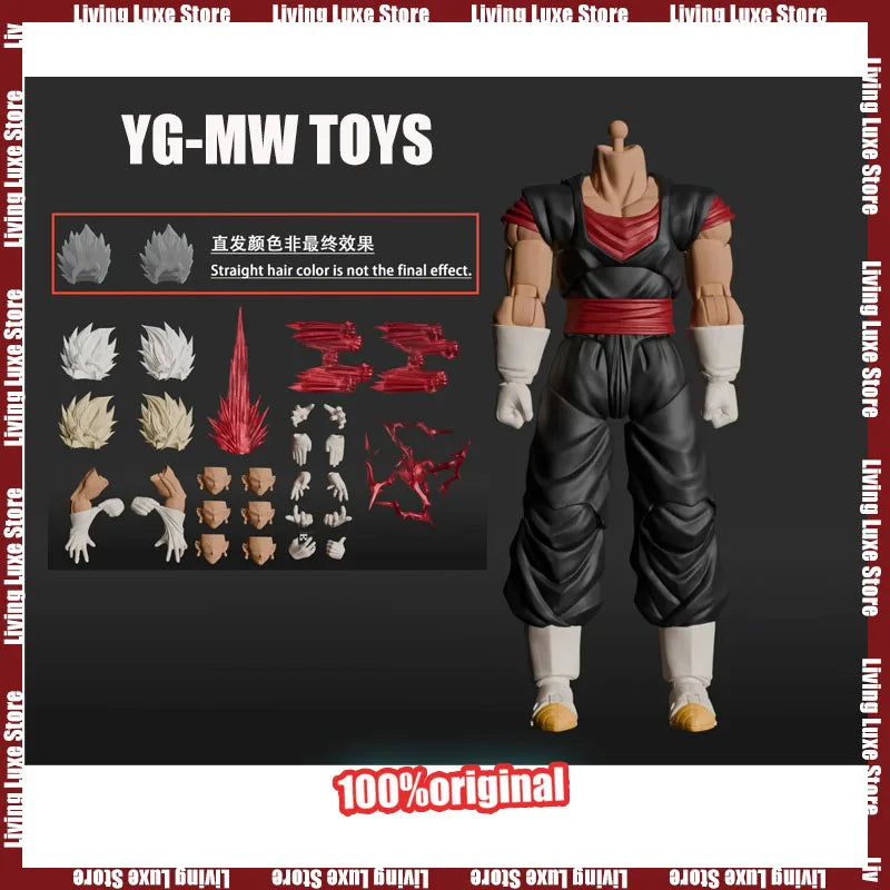 IN STOCK YG-mw Toys Weekly Color Version Vegito Figure Dragon Ball Super Saiyan God Vegito Anime Action Figures Figurine