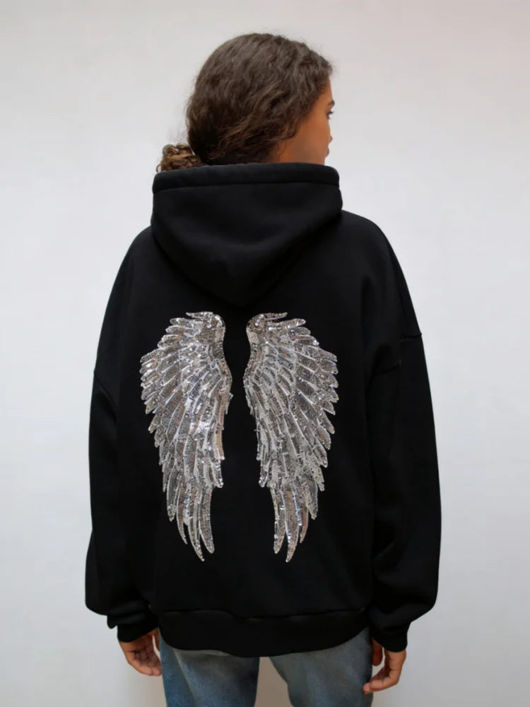 Women's Sequined Wing Hoodie