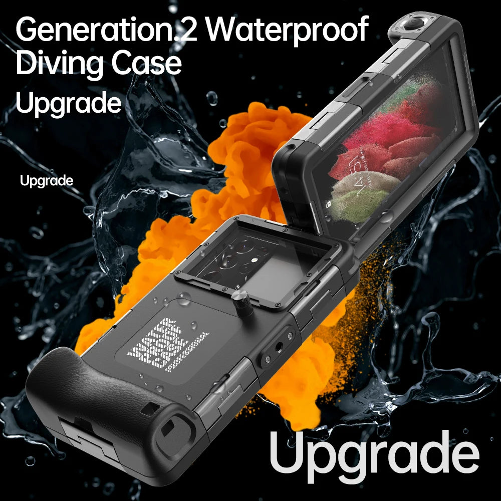 Shellbox IP68 Waterproof Phone Case for Diving