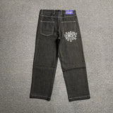 New Always Jeans High quality Printed Embroidery Straight Jeans Black Pants Men Jeans Printing Trend Street Wear AlwaysJeans Men