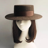 Wool Felt Fedora & Boater Hat – Wide Brim, Unisex