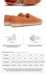 CHCH Women's Handmade Hemp Flat Beach Shoes