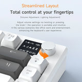 AJAZZ AF82 Office Low Profile Keyboard RGB Wired/Wireless Gaming Keyboard 75% Layout 82 keys 4000mAh Battery for Win/Mac