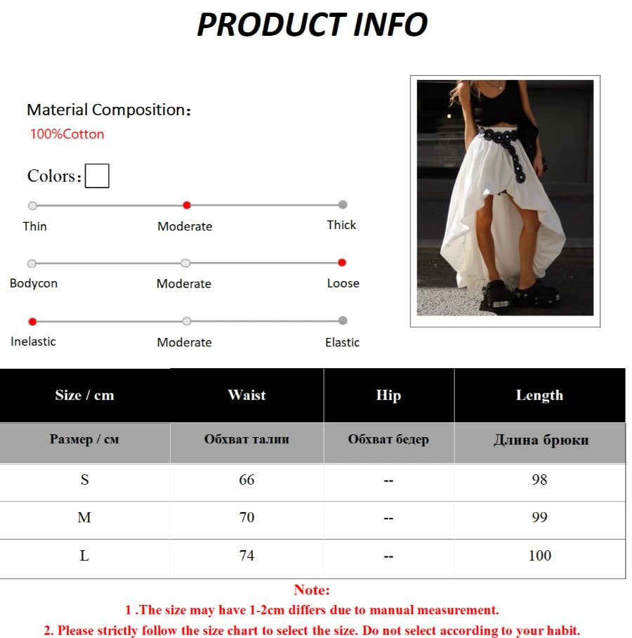 Women's Cotton Ruched Midi Skirt – Elegant A-Line