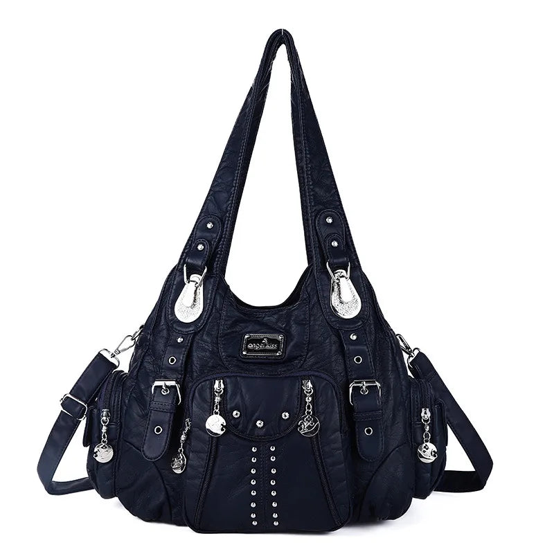 Women Fashion Handbags Women Shoulder Bags PU Leather Handbag Female Satchel Big-capacity Shoulder Purse Bag Bolsa Feminina