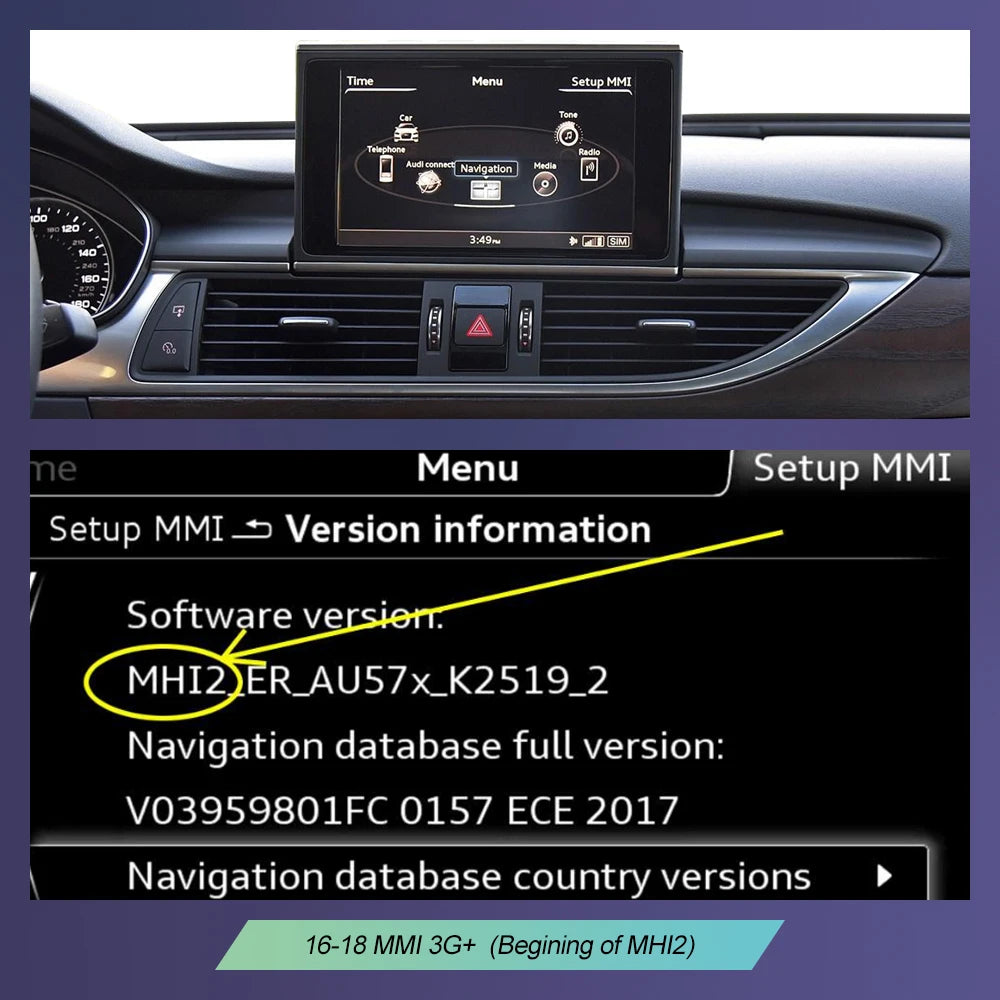 Road Top Wireless CarPlay & Android Auto for Audi A6/A7 2012–2018