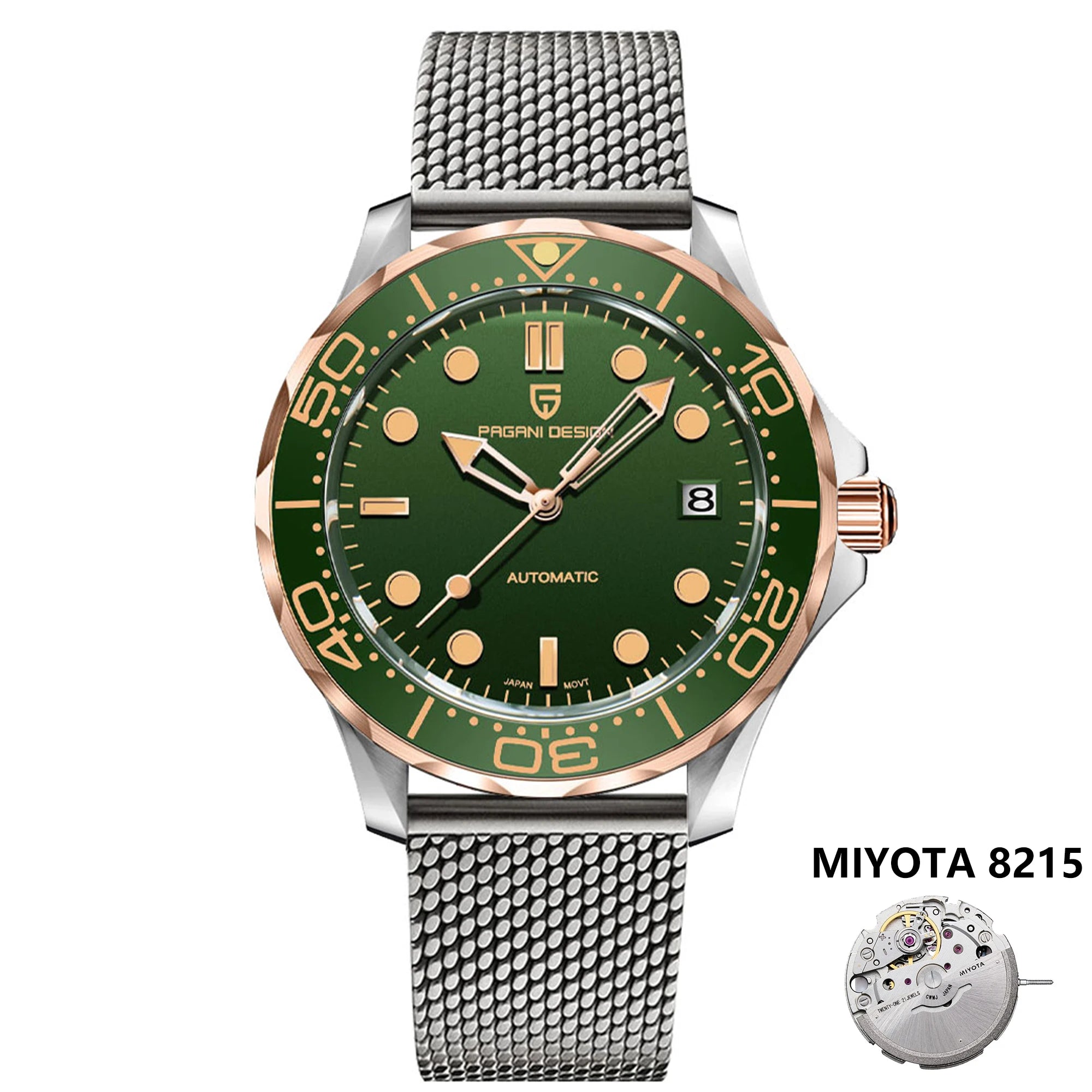 2025 New PAGANI DESIGN Men's Watches Luxury Automatic Watch For Men 8215 Mechanical Wrist watch Men AR Sapphire crystal Clock