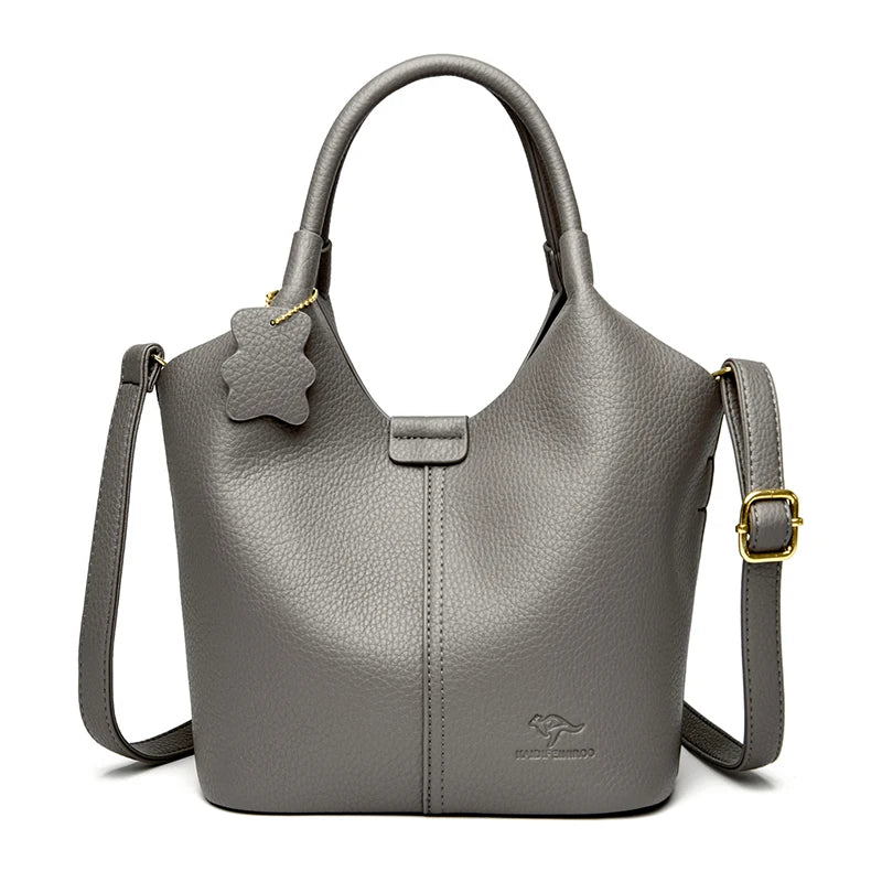 Brand High Quality Soft Leather Large Capacity Top-handle Bags Female Handbags Women Shoulder Crossbody Totes Messanger Bag Sac