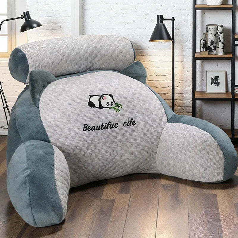 Ergonomic Reading Pillow with Adjustable Back Support,Soft Lumbar Support for Bed,Sofa, Chair,Breathable Polyester Fabric