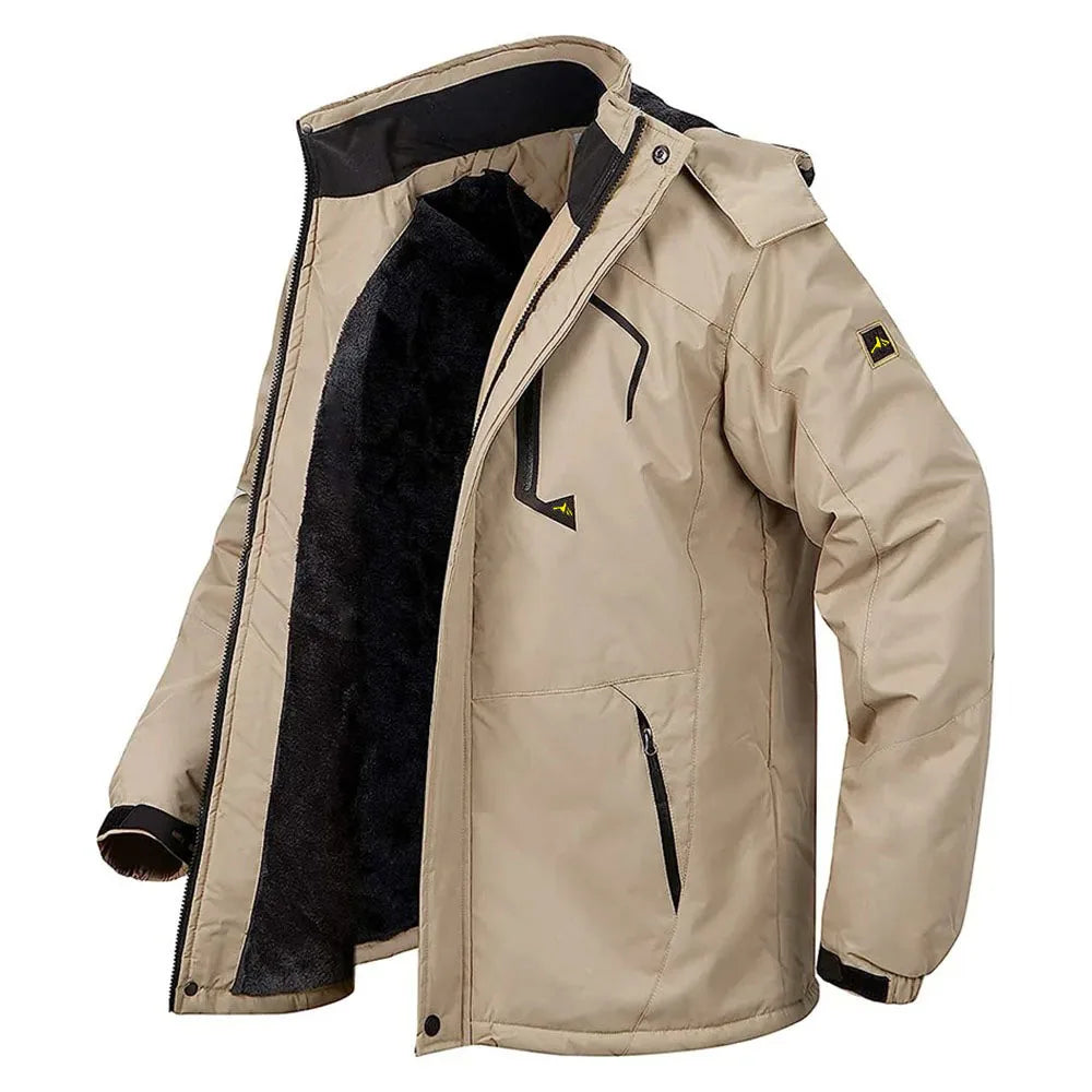 Men's Fleece-Lined Winter Parka | Waterproof Outdoor Jacket