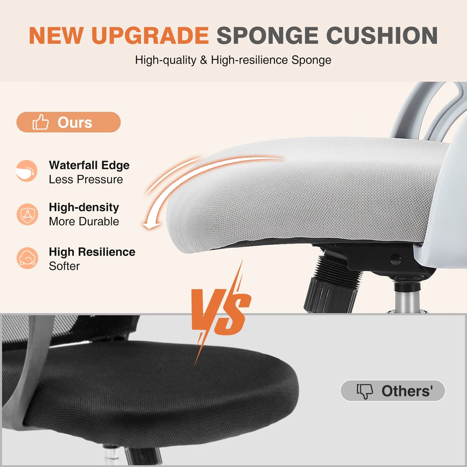 JHK Ergonomic Mesh Backrest Office Chair | Adjustable
