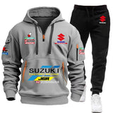 Men’s Multi-Pocket Hoodie & Athletic Pants Set