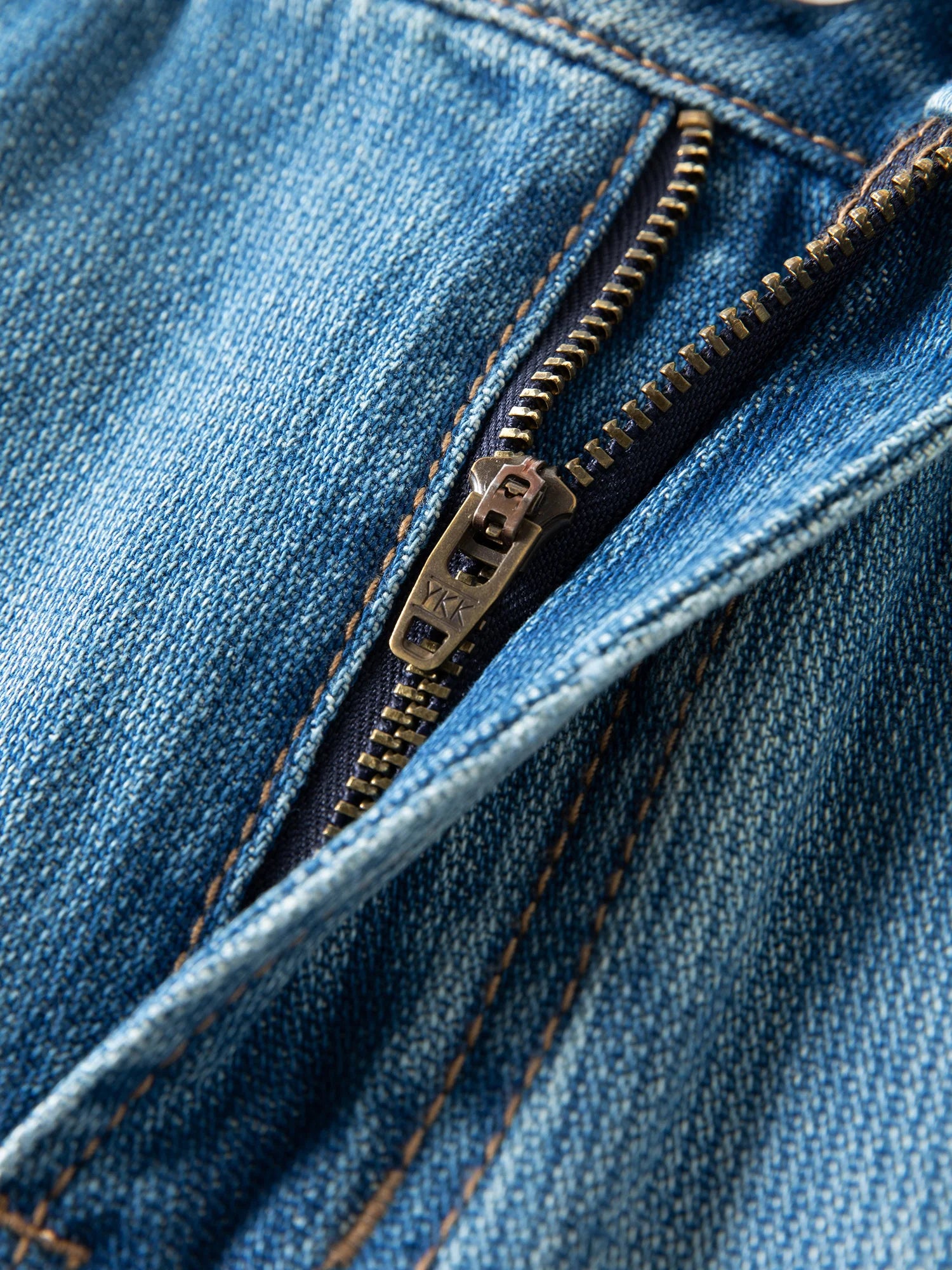 DUSHU High-Waist Straight Leg Jeans | Retro Washed Denim