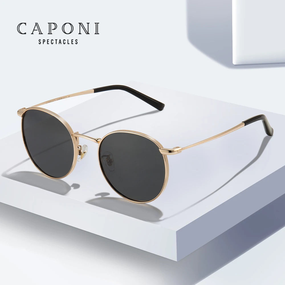 CAPONI Round Polarized Sunglasses for Women – CP1871