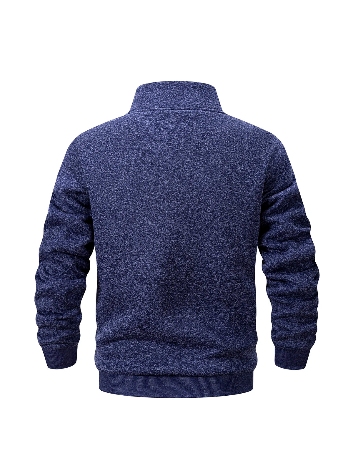 Men Fleece Lined Sweatshirts Winter Warm Pullover Half Zipper Pullover for Male Hoody Outdoor Sweatshit Solid Color Stand Collar