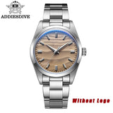 ADDIESDIVE Men's Watch 36mm Quartz Watch Diving 100m Sand Dial 316L Stainless Steel AR Bubber Glass Fashion WristWatch for Men