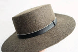 Wool Felt Fedora & Boater Hat – Wide Brim, Unisex