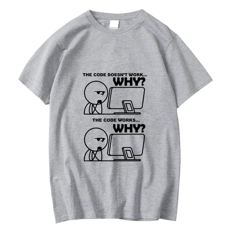 Men's Funny Programmer Cotton Blend T-Shirt