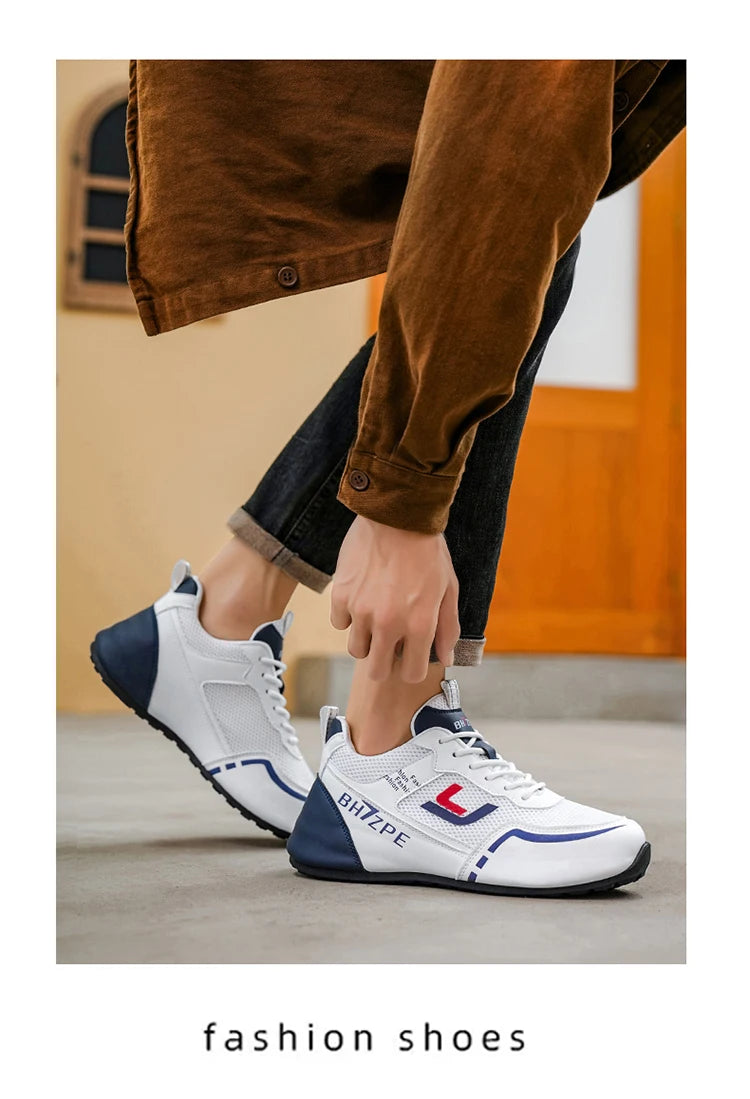 Men's Breathable Colorblock Low-Top Sneakers