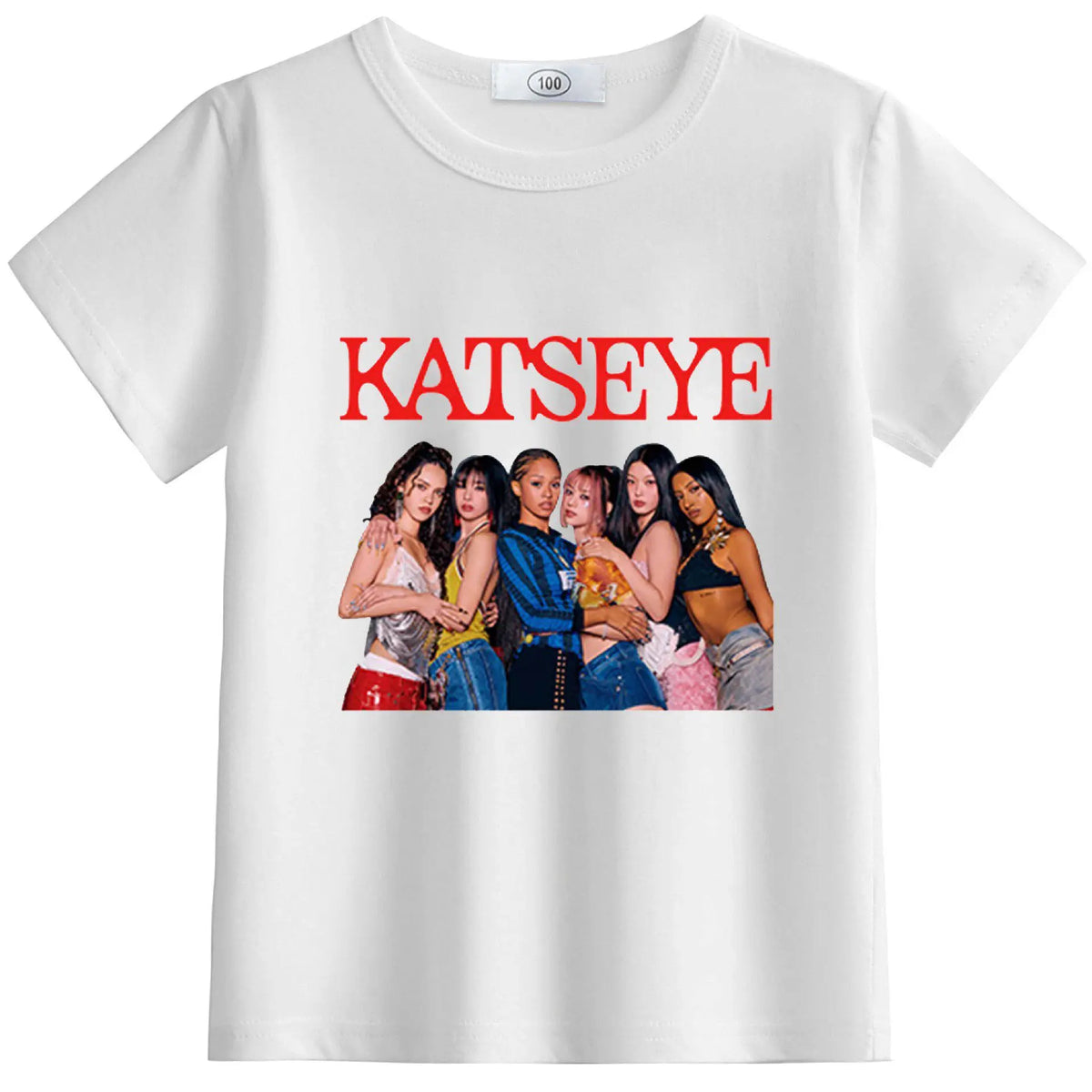 New KATSEYE Children's Summer Clothing for Infants and Toddlers - Round-neck, Lightweight, Short-sleeved T-shirt Top