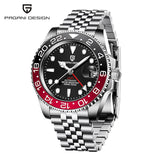 New PAGANI DESIGN 40MM GMT Mechanical Wristwatch Sapphire Ceramic Bezel Automatic Watch Stainless Steel 100M Waterproof Watches