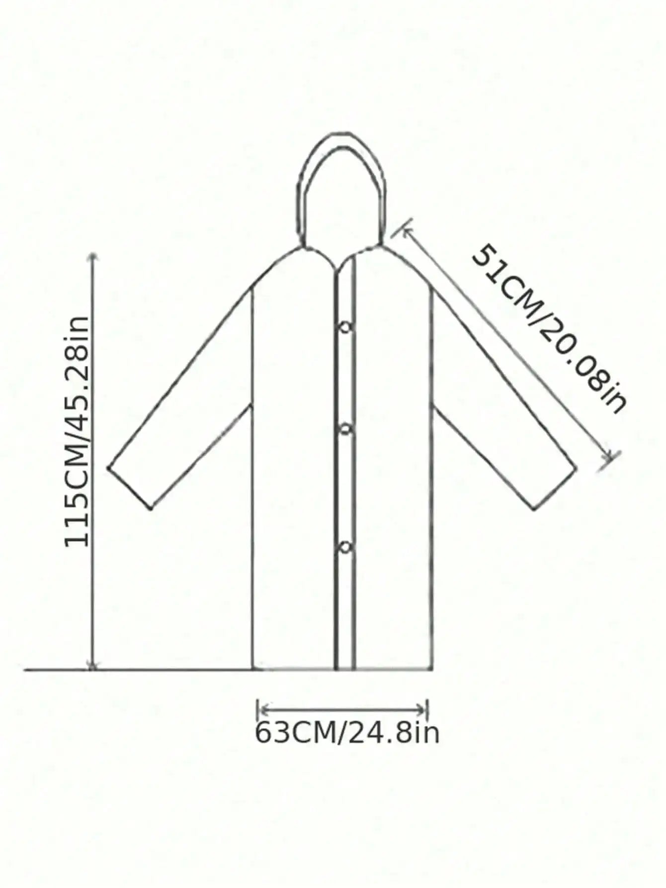 EVA Unisex Hooded Raincoat – Waterproof & Lightweight