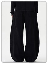 Men's Baggy Wide-Leg Curved Denim Jeans