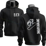 Men's Ski & Snowboard Graphic Hoodie for Fall and Winter