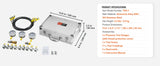 SucceBuy Hydraulic Pressure Test Kits Excavator Hydraulic Test Gauge Sets with Carrying Case for Excavator Tractors Machinery