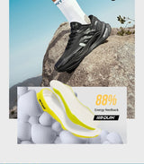 361 Degrees Flame 4x4 Men Running Shoes New Carbon Plate Racing Anti-slip Rebound  Wear-resistant Stable Male Sneakers 672442201