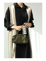 Women Genuine Leather Luxury Crossbody Bags With Adjustable And Detachable Shoudler Strap Elegant Soft Handbag