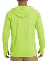 TACVASEN Men's Quick-Dry Long Sleeve Hooded T-Shirt
