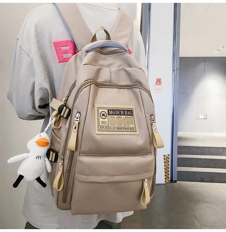 Fashion Big Student School Backpack Rucksack Girls Boys School Bag High Capacity Women Backpack Female Leisure Travel Mochila