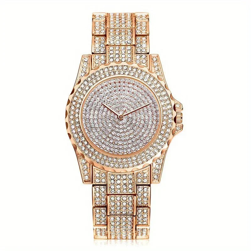 Fashion Crystal Steel Women's Quartz Watch