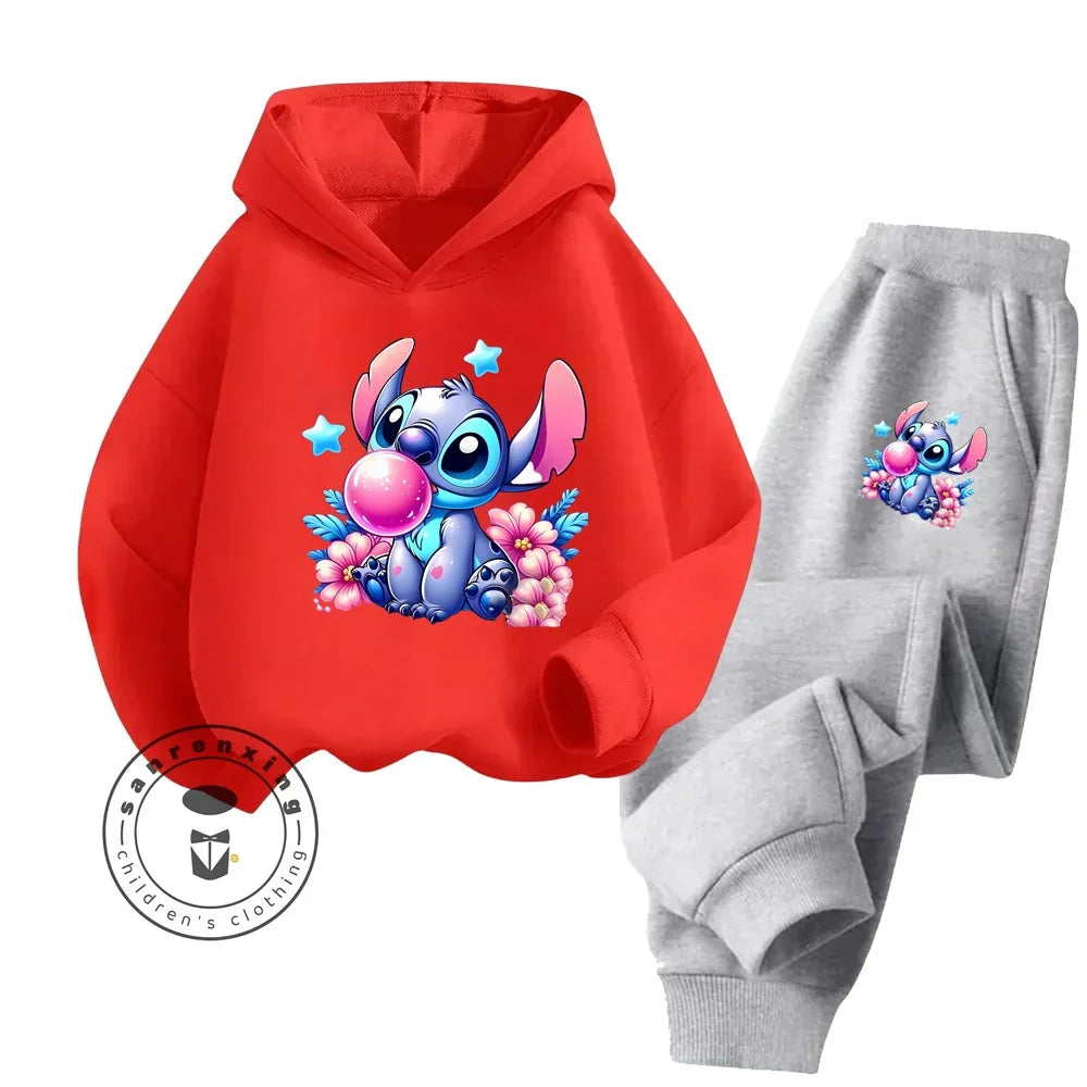 Disney Stitch Long Sleeve Hoodie & Pants Set