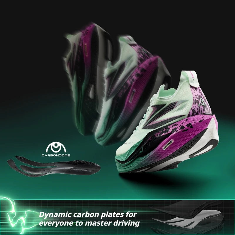 361 Degrees Flame 5 Men's Running Shoes Carbon Plate Breathable Stable Rebound Grippy Durable Marathon Male Sneakers 672612213