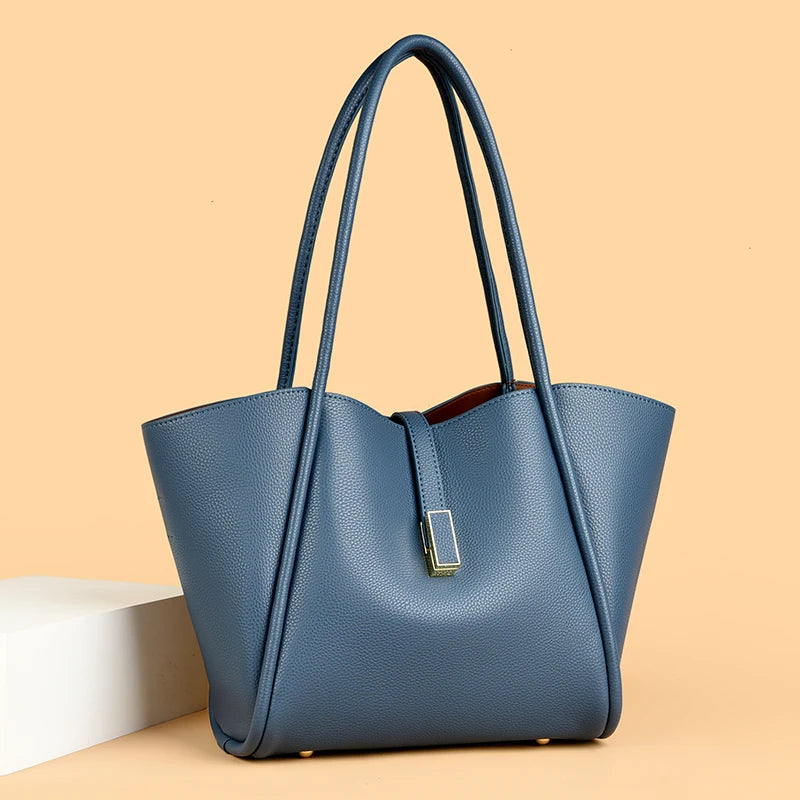 High Quality Soft Leather Shoulder Crossbody Bags For Women Large Capacity Luxury Bag Brand Designer Casual Handbag Sac A Main