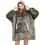 Oversized Fleece Hoodie Blanket