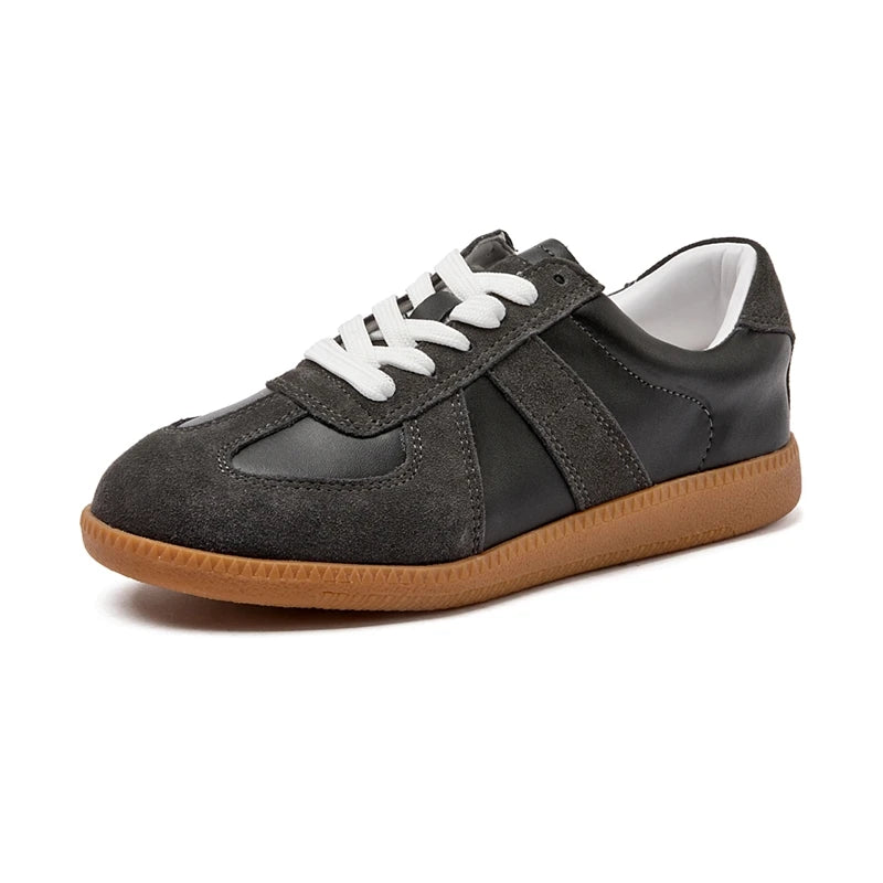 DIMANYU Women's Genuine Leather Bow Flats | Sizes 35–44