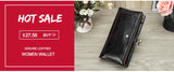 Contact'S Genuine Leather Wallets Women Men Wallet Short Small RFID Blocking Card Holder Wallets Ladies Red Coin Purse