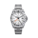 Sugess Men Watch GMT Automatic NH34 Movement 100M Waterproof Mechanical Wristwatches Dome Sapphire Crystal Limited Bracelet S463