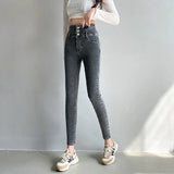 Women's High Waist Stretch Jeans – Slim Denim Pants