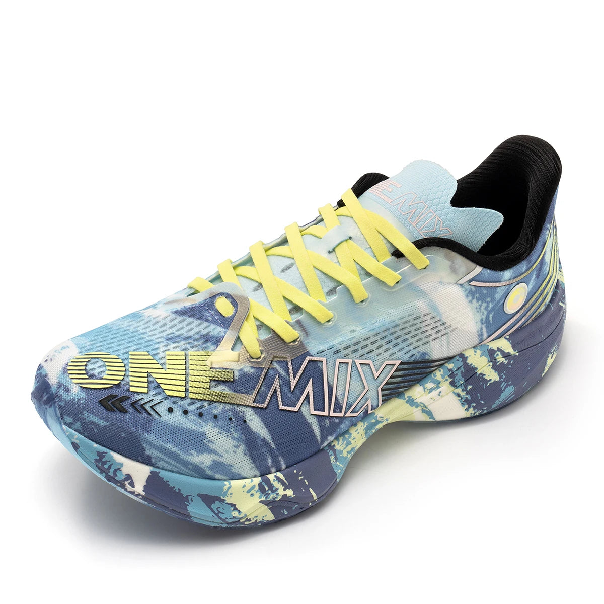 ONEMIX Nylon Carbon Plate Racing Running Training Shoes Men Full-length Shock Absorption Sports Carbon Plate Walking Sneakers