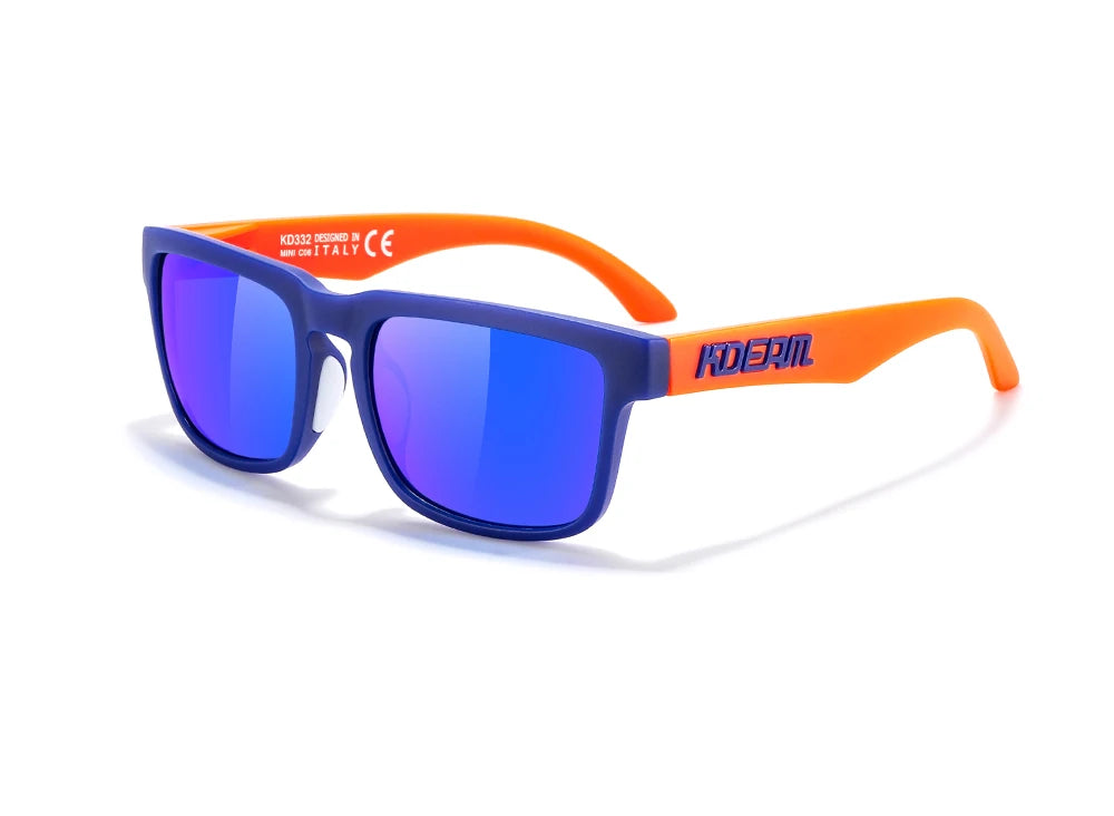 KDEAM For Young Age Small Size Polarized Sunglasses Reduce Glare and Enhance Clarity for Outdoor Sport Youthful Sun Glasses TR90
