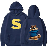 2026 Fashion Neutral Casual Sports Men's and Women's Hoodies Alvin Chipmunk Halloween Men's and Women's Hoodies Trendy Clothing